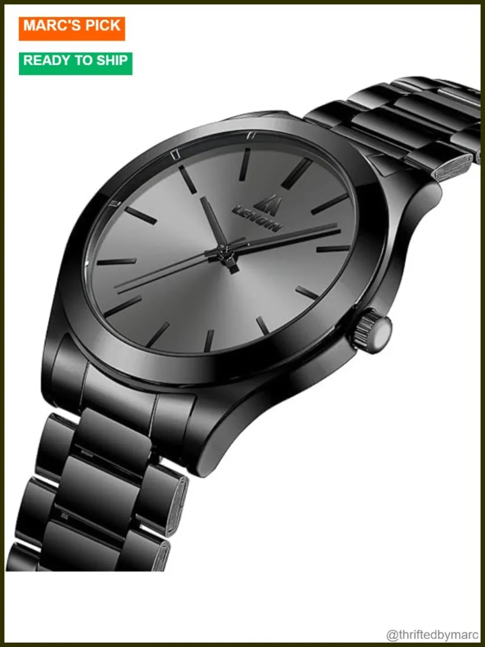Waterproof Stainless Steel Watch Analog Quartz Fashion Business Designer